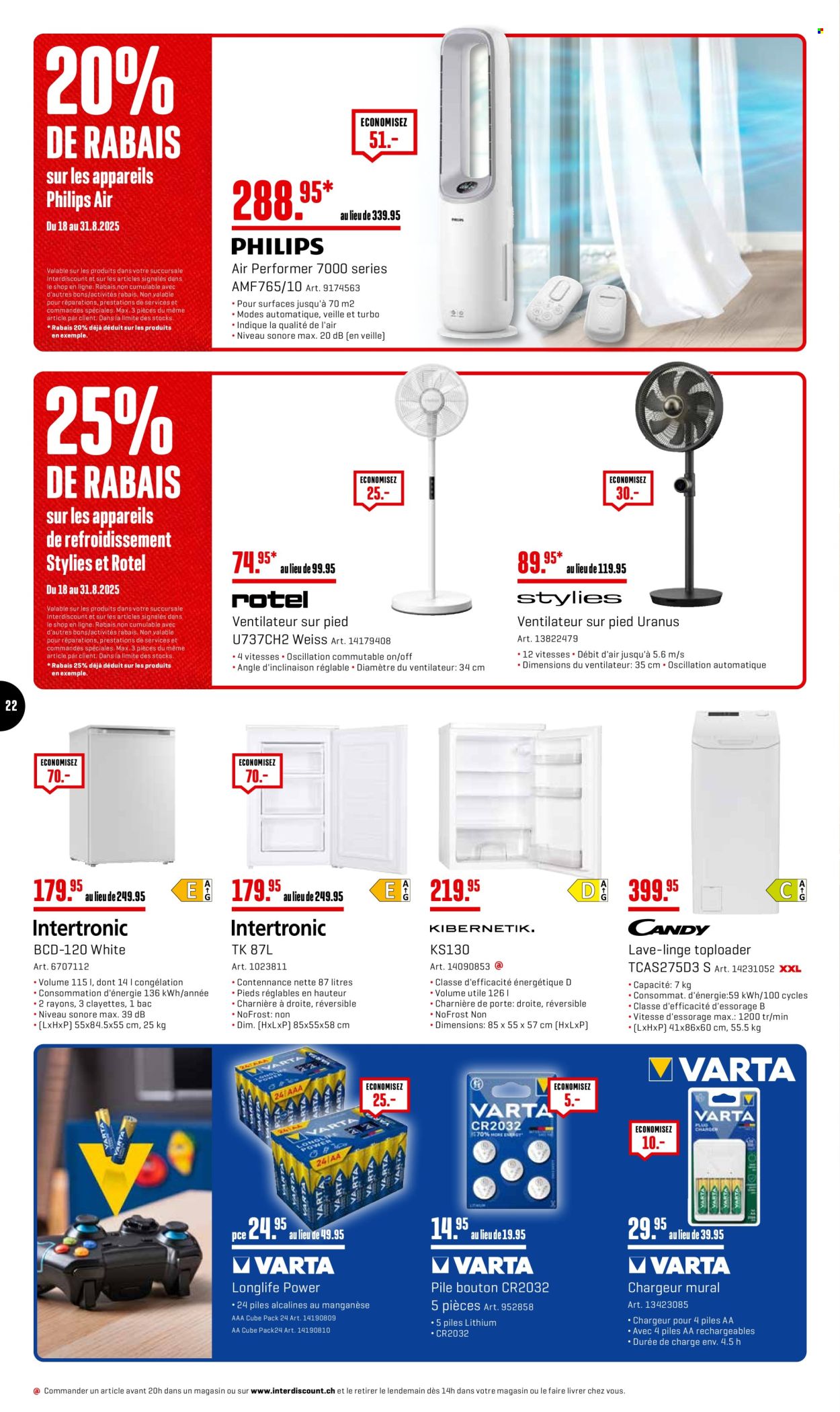 Catalogue Interdiscount - 18.8.2025 - 31.8.2025. Page 22. Page 22