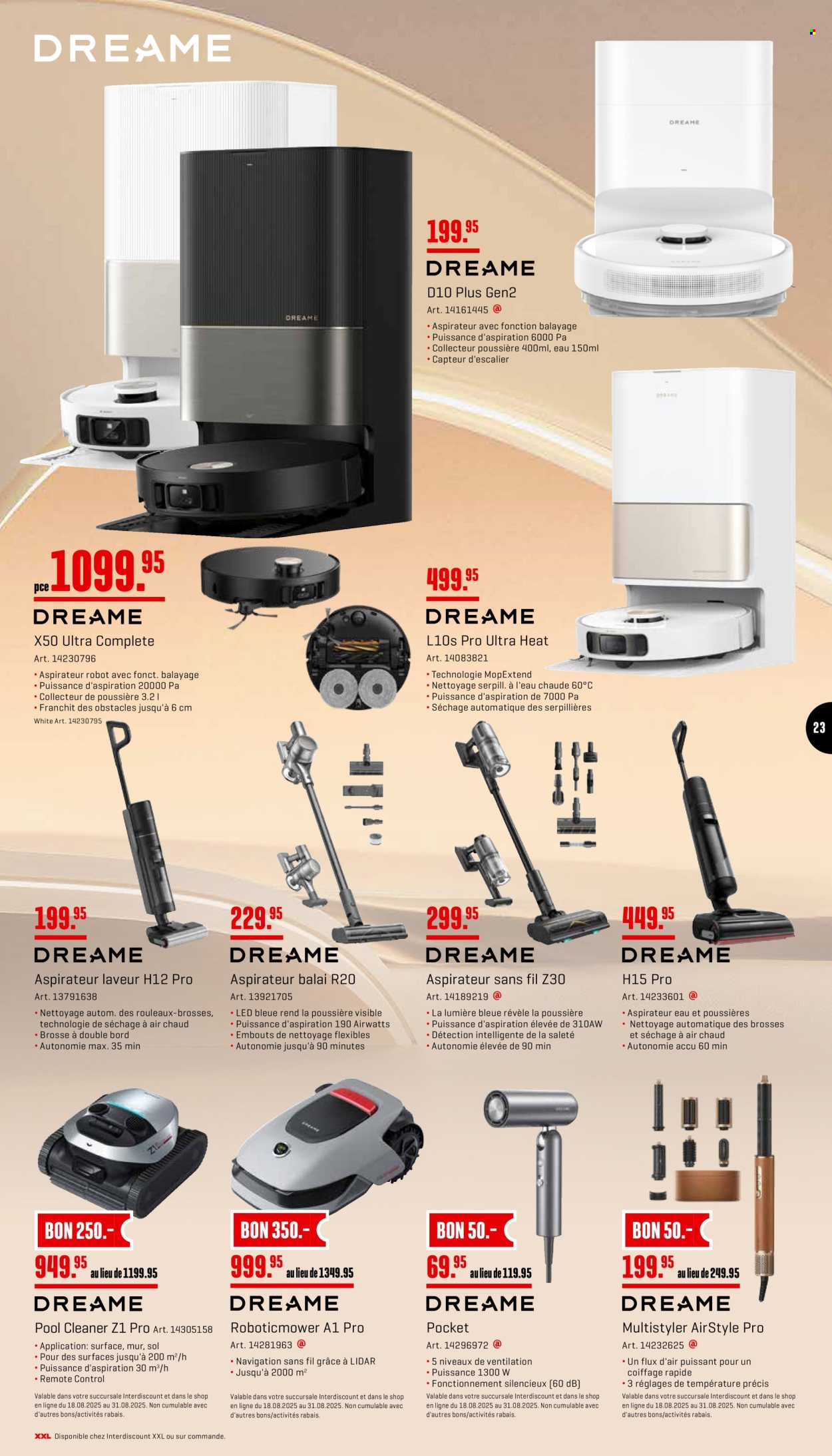 Catalogue Interdiscount - 18.8.2025 - 31.8.2025. Page 23. Page 23