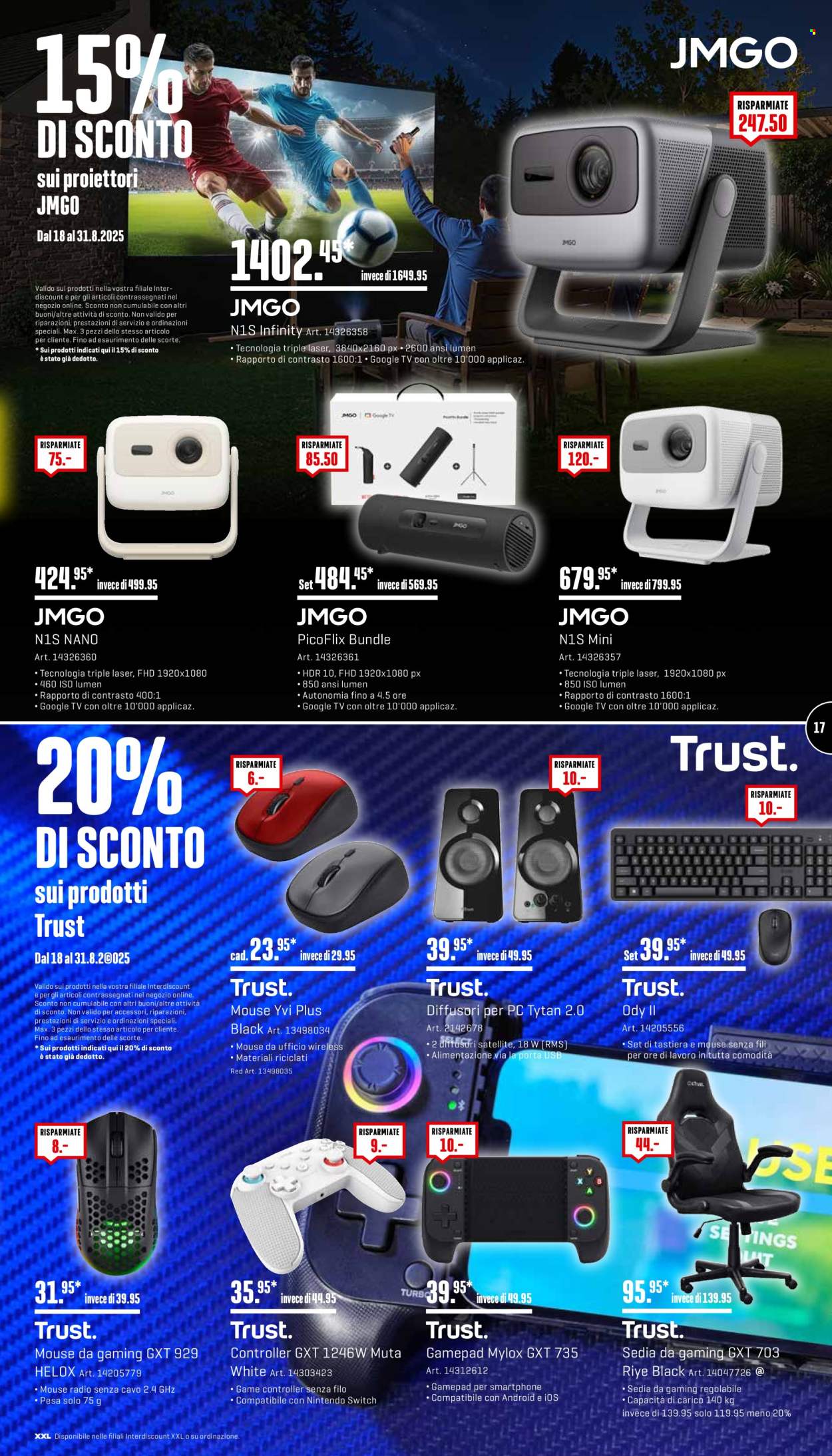 Catalogue Interdiscount - 18.8.2025 - 31.8.2025. Page 17. Page 17