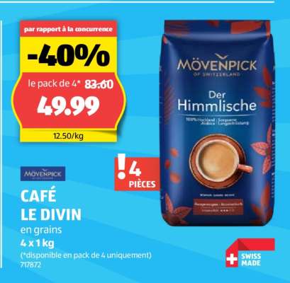 MÖVENPICK CAFÉ LE DIVIN en grains