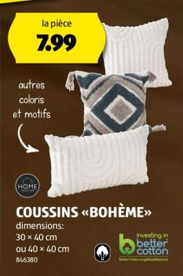 COUSSINS «BOHÈME»