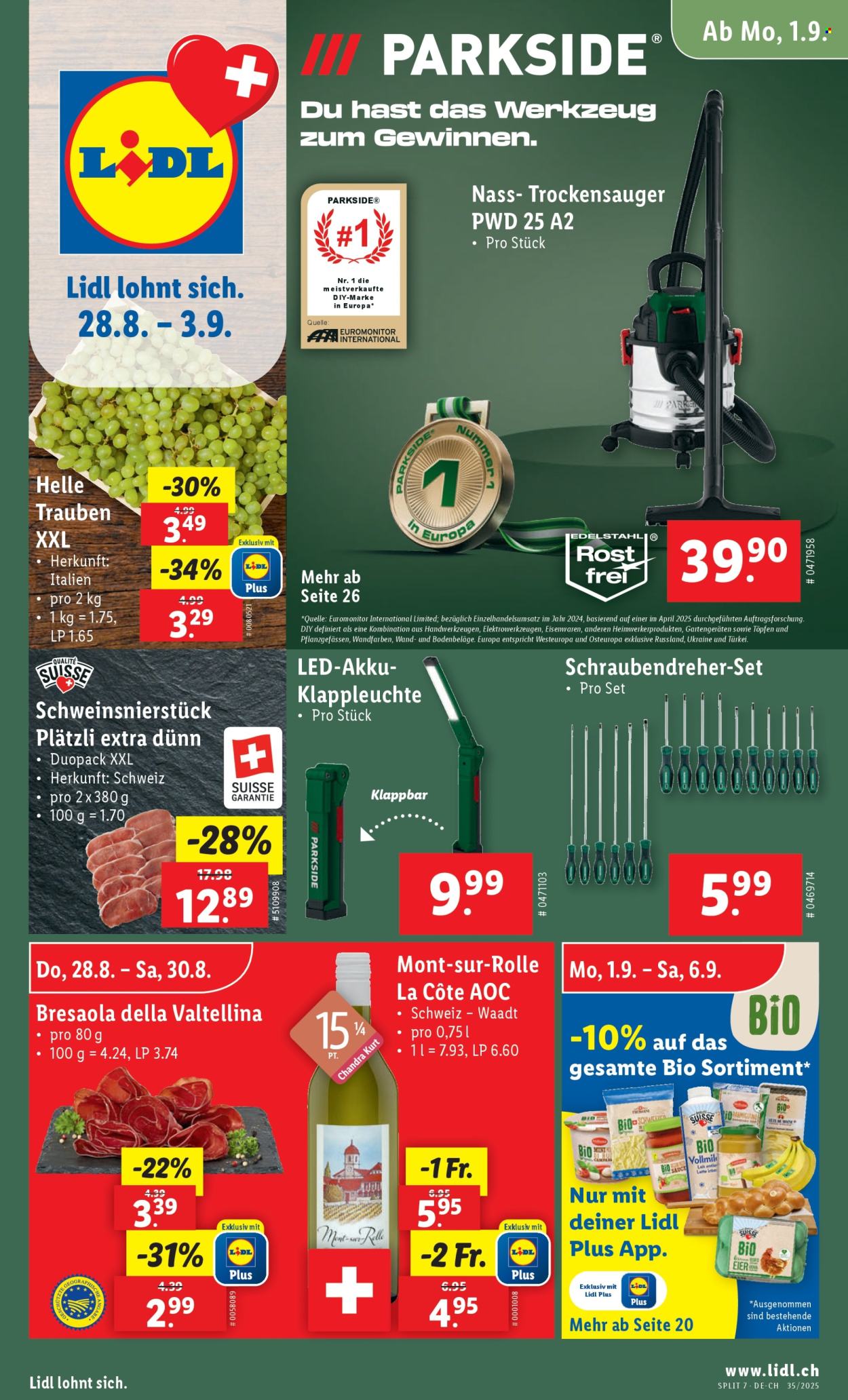 Catalogue Lidl - 28.8.2025 - 3.9.2025. Page 1. Page 1