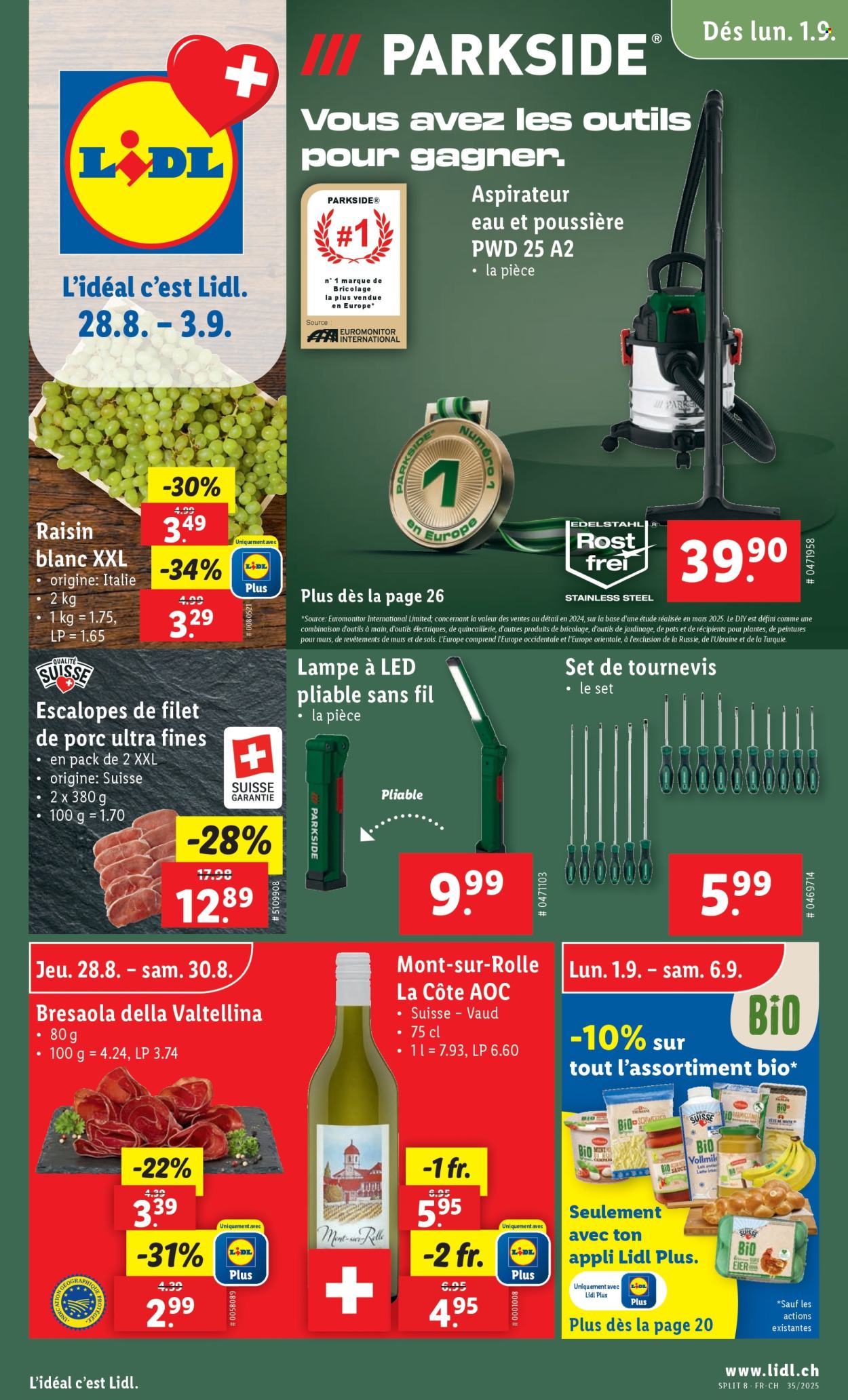 Catalogue Lidl - 28.8.2025 - 3.9.2025. Page 1. Page 1
