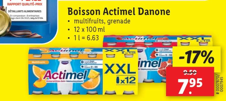 Boisson Actimel Danone