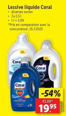 Lessive liquide Coral