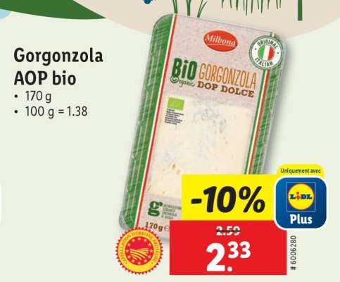Gorgonzola AOP bio