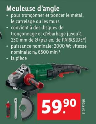 Meuleuse d'angle