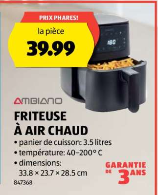 FRITEUSE À AIR CHAUD