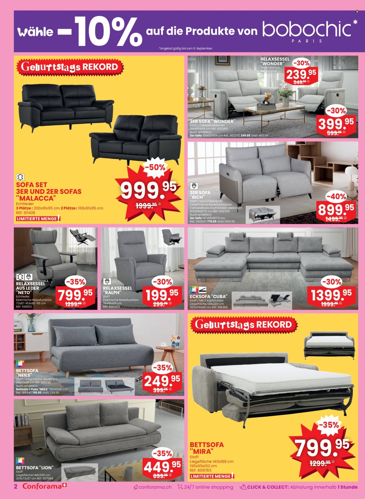 Catalogue Conforama - 3.9.2025 - 16.9.2025. Page 2. Page 2