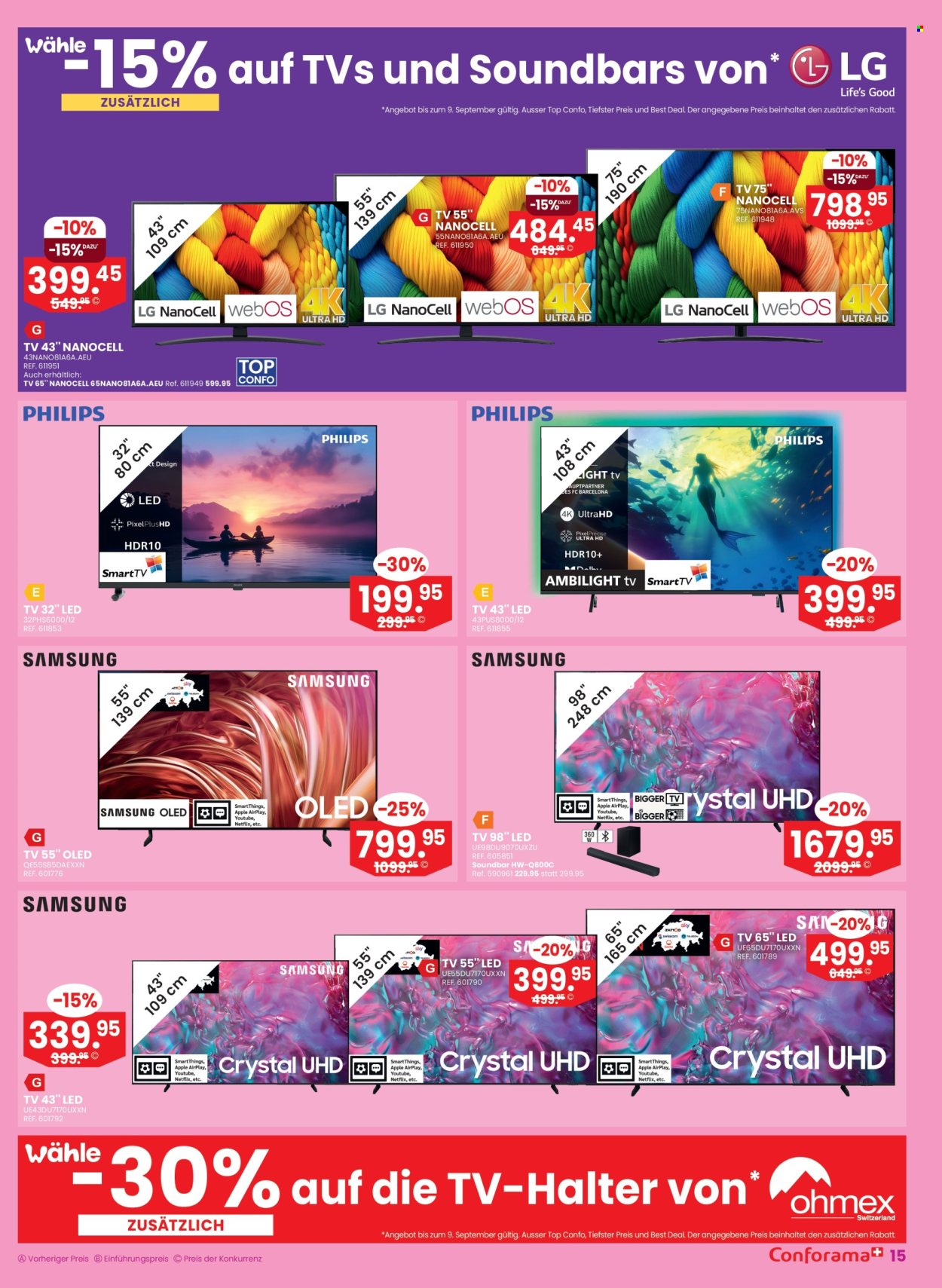 Catalogue Conforama - 3.9.2025 - 16.9.2025. Page 15. Page 15