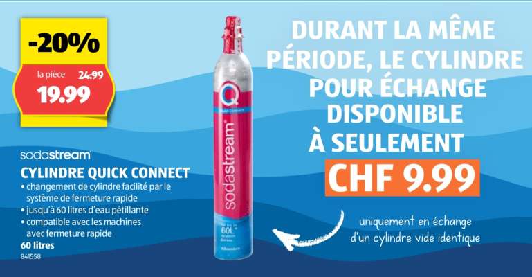 sodastream CYLINDRE QUICK CONNECT