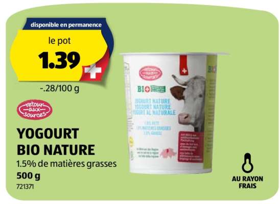 YOGOURT BIO NATURE