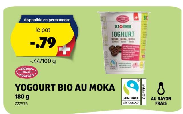YOGOURT BIO AU MOKA