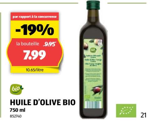 Huile d’olive bio