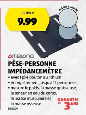 Pèse-personne impédancemètre