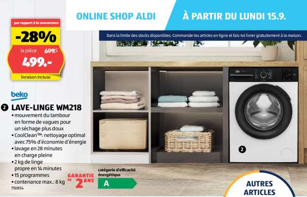 LAVE-LINGE WM218