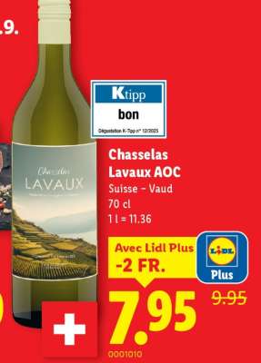 Chasselas Lavaux AOC