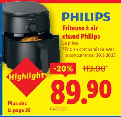 PHILIPS Friteuse à air chaud Philips