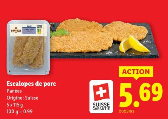 Escalopes de porc