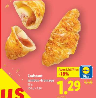 Croissant jambon-fromage