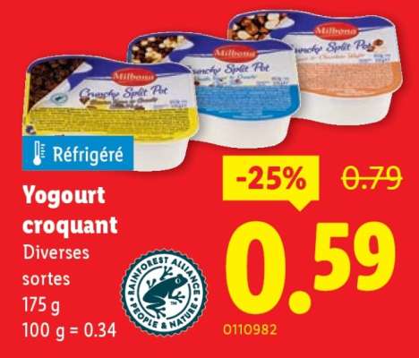 Yogourt croquant