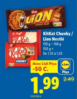 KitKat Chunky / Lion Nestlé