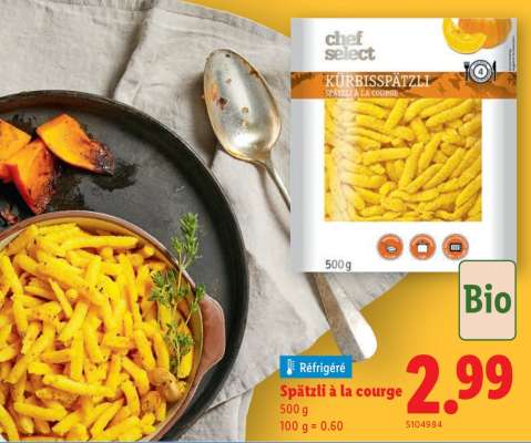 Spätzli à la courge