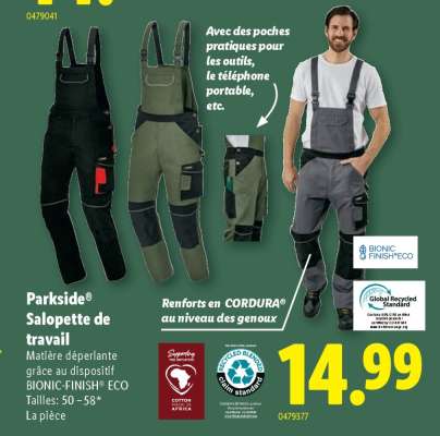Parkside® Salopette de travail