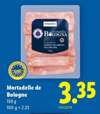 Mortadelle de Bologne