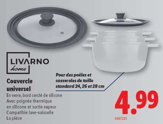 LIVARNO home Couvercle universel