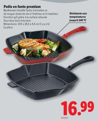 Poêle en fonte premium