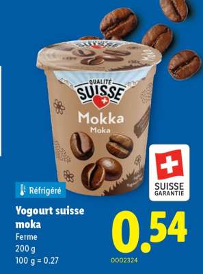 Yogourt suisse moka