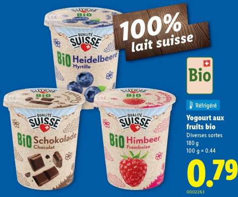 YOGOURT AUX FRUITS BIO