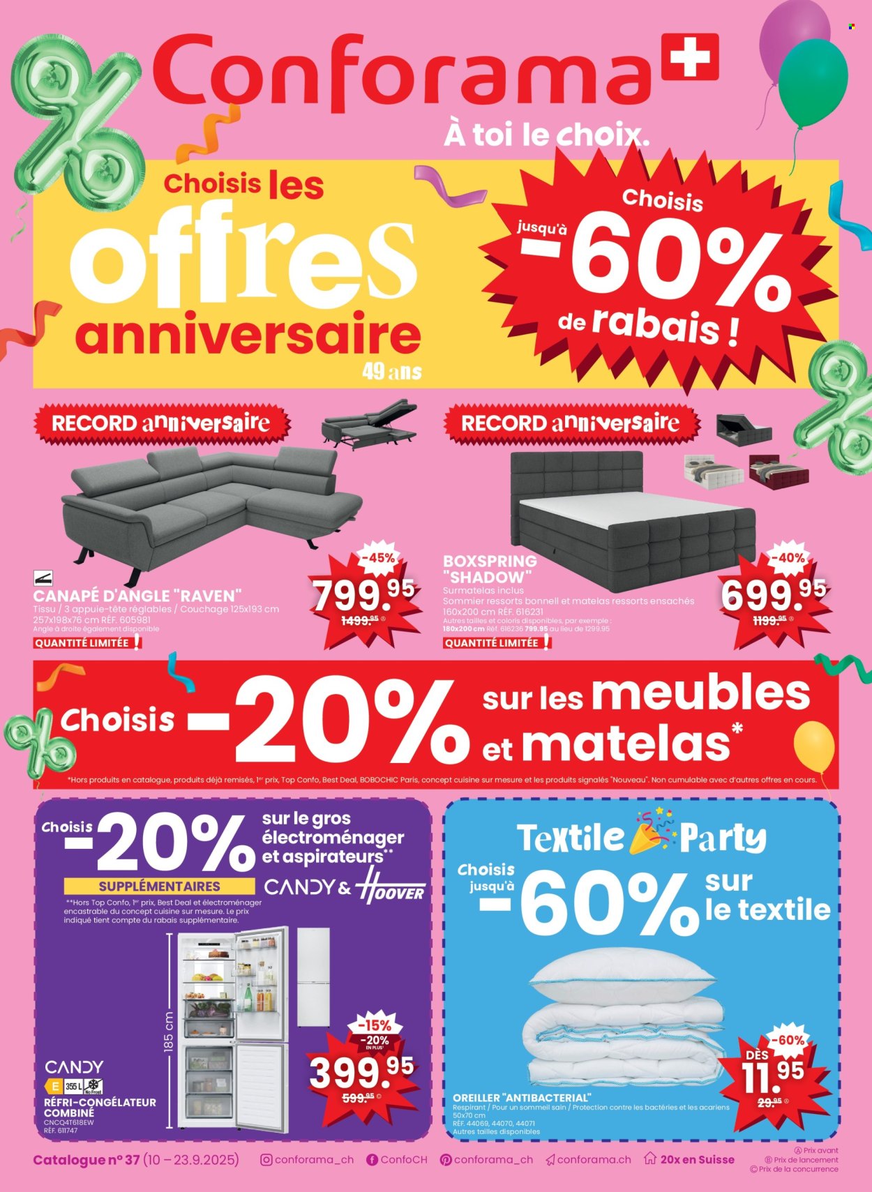 Catalogue Conforama - 10.9.2025 - 23.9.2025. Page 1. Page 1