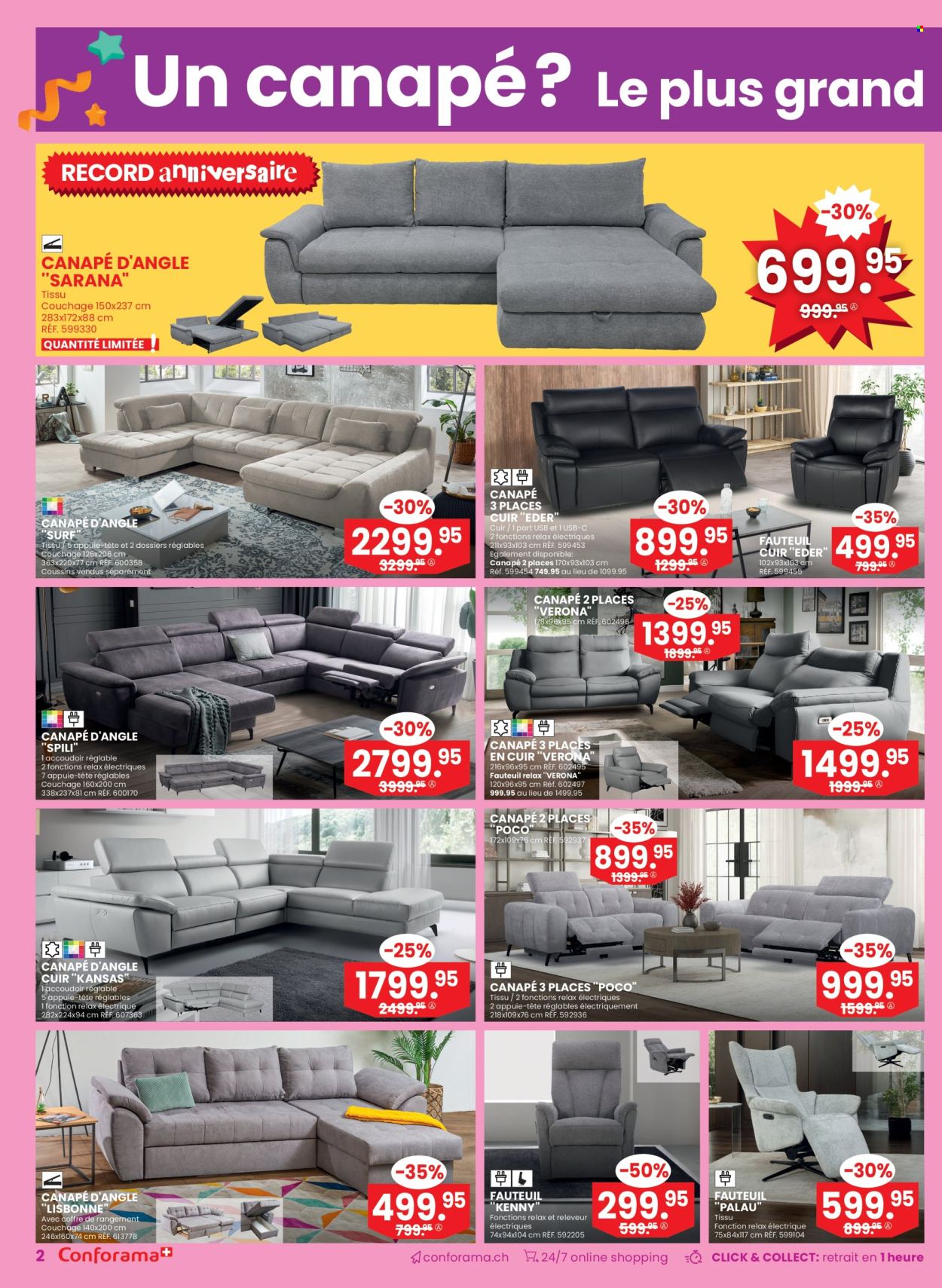 Catalogue Conforama - 10.9.2025 - 23.9.2025. Page 2. Page 2