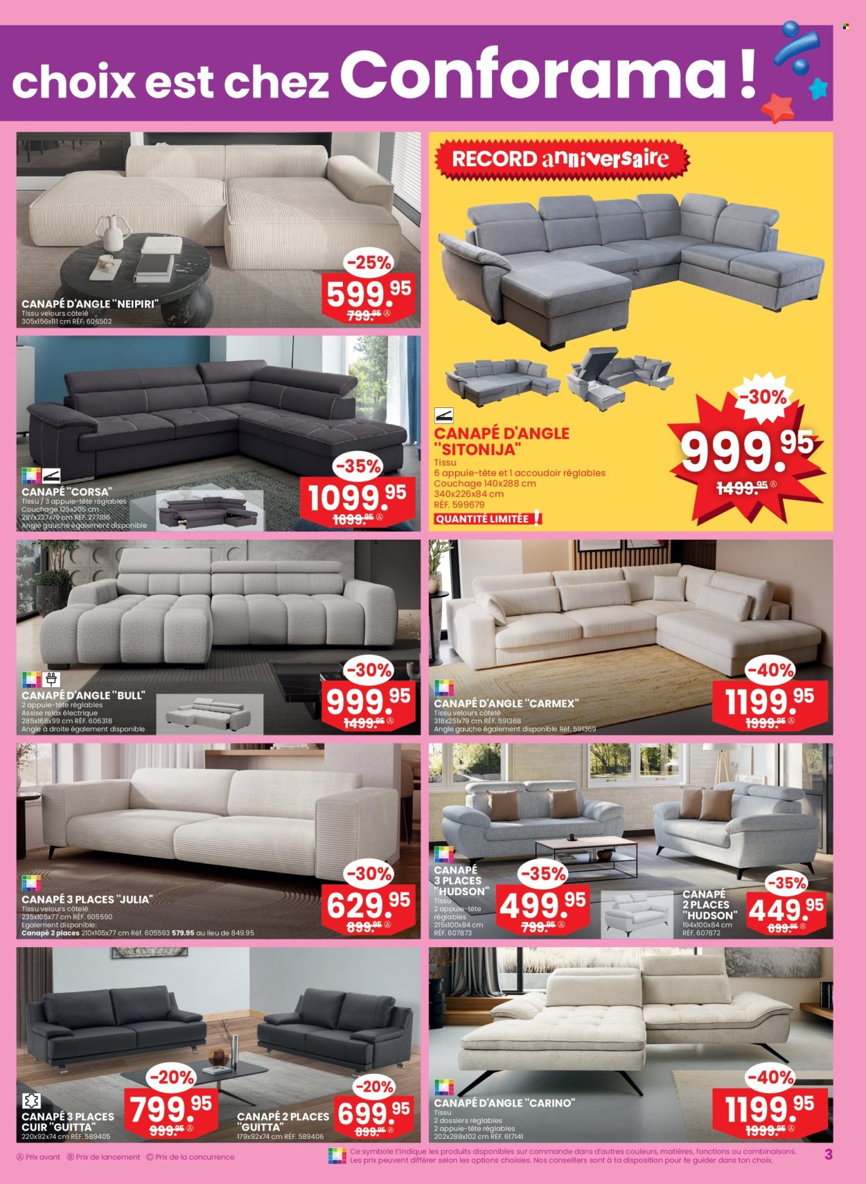 Catalogue Conforama - 10.9.2025 - 23.9.2025. Page 3. Page 3