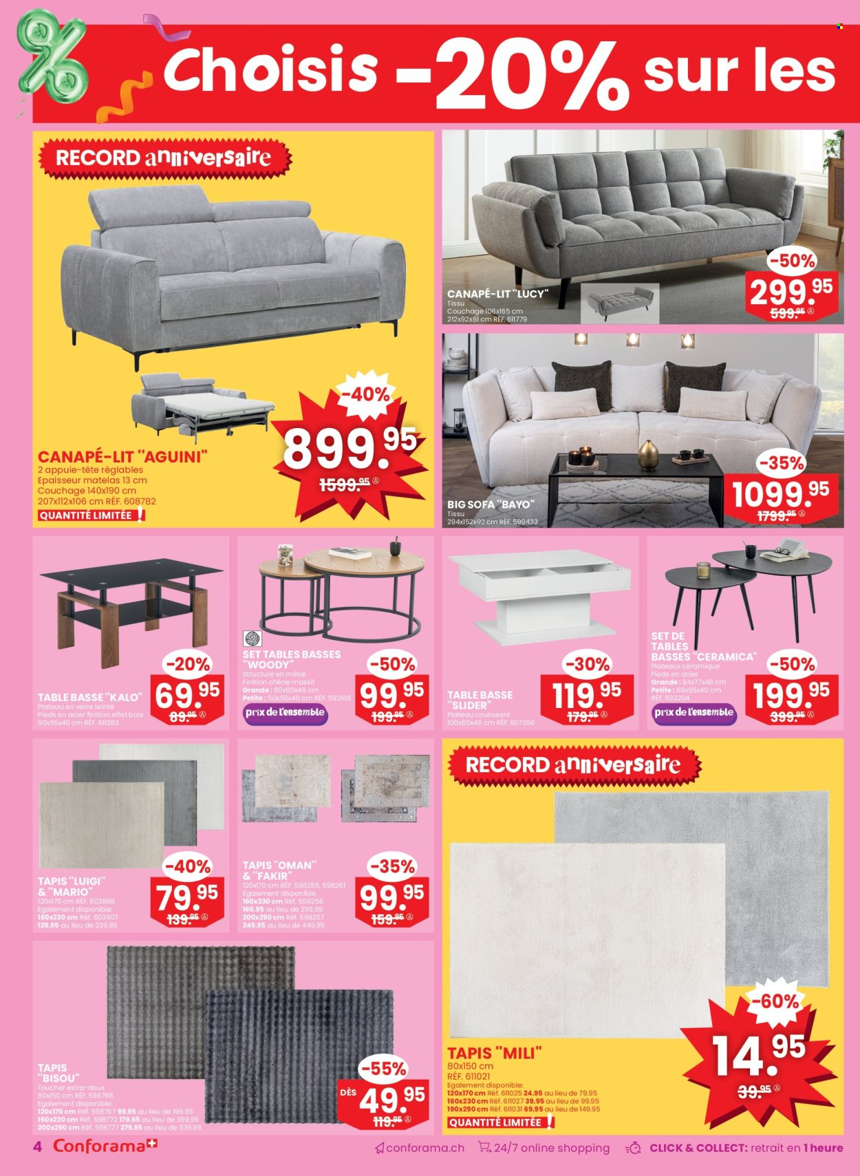 Catalogue Conforama - 10.9.2025 - 23.9.2025. Page 4. Page 4