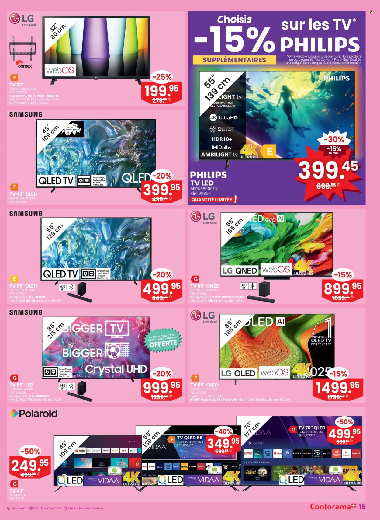 Catalogue Conforama - 10.9.2025 - 23.9.2025. Page 15. Page 15