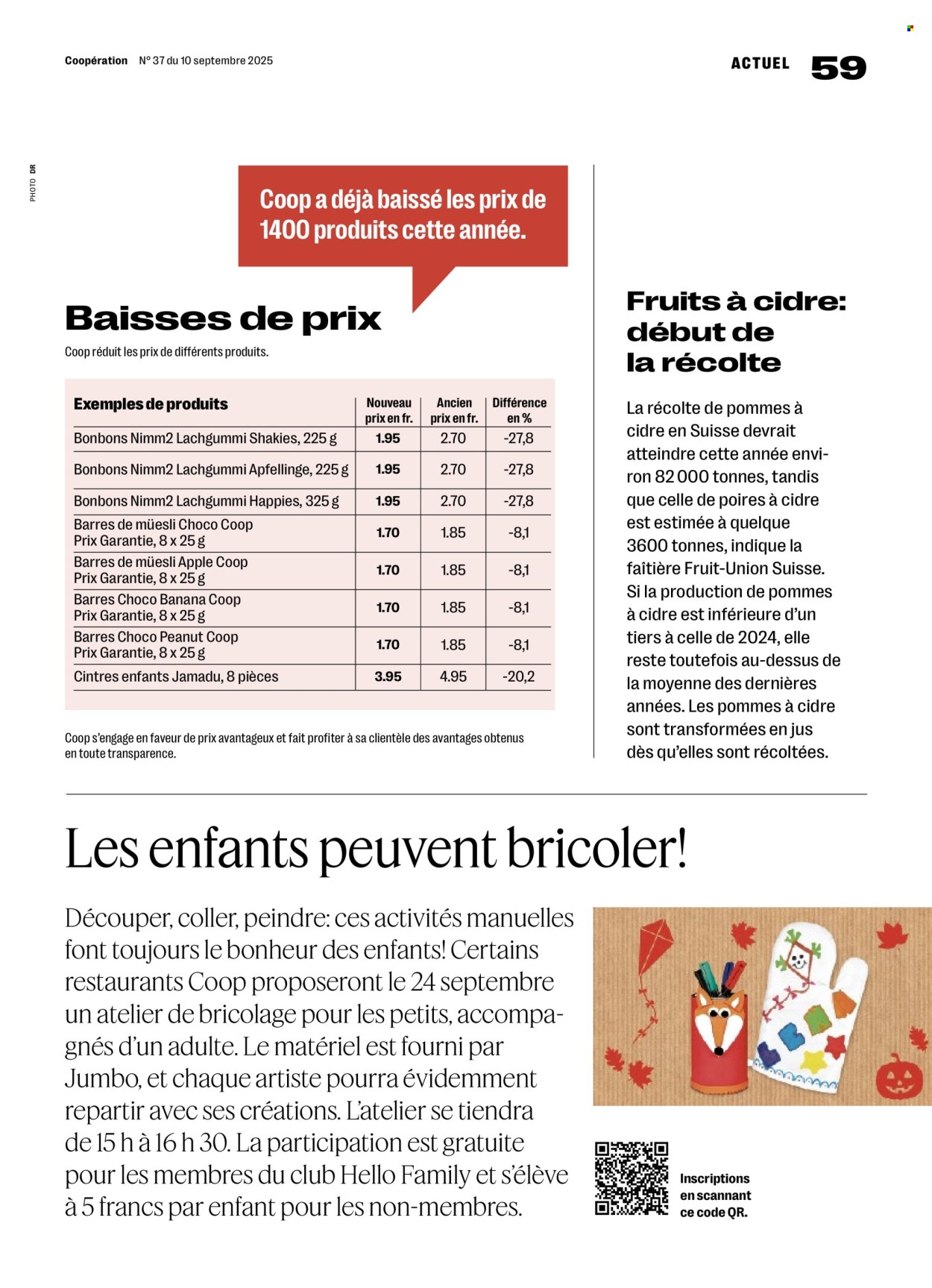Catalogue Coop - 11.9.2025 - 17.9.2025. Page 59. Page 59