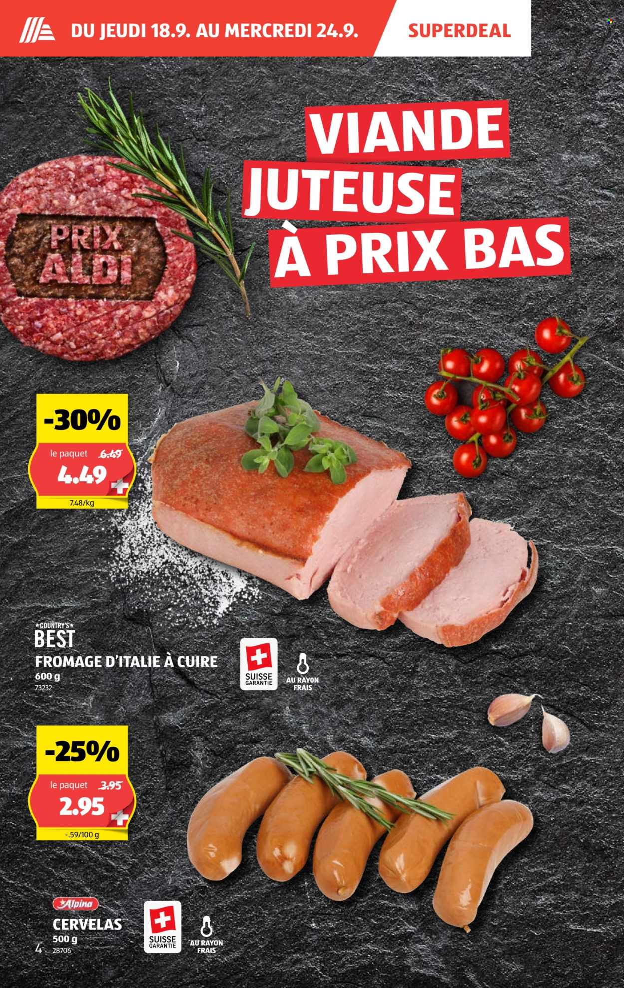 Catalogue Aldi - 18.9.2025 - 24.9.2025. Page 4. Page 4
