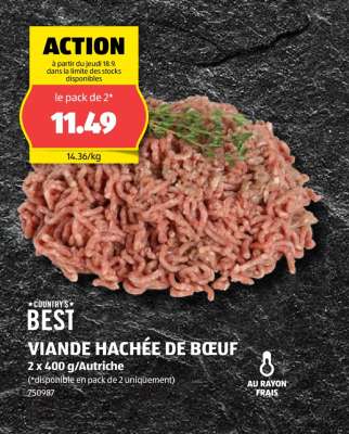 Viande hachée de bœuf