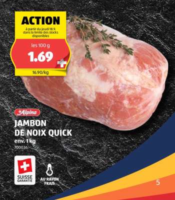 JAMBON DE NOIX QUICK