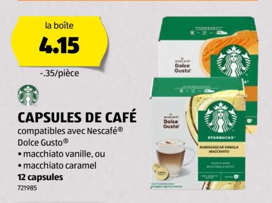 CAPSULES DE CAFÉ
