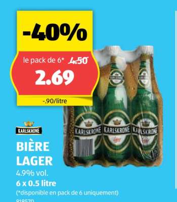 KARLSKRONE BIÈRE LAGER
