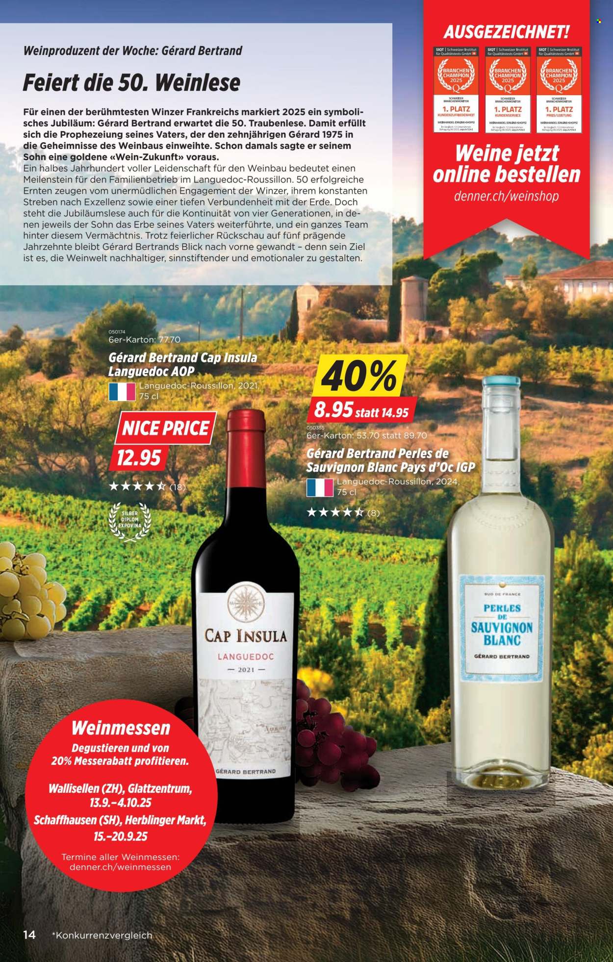 Catalogue Denner - 16.9.2025 - 22.9.2025. Page 14. Page 14