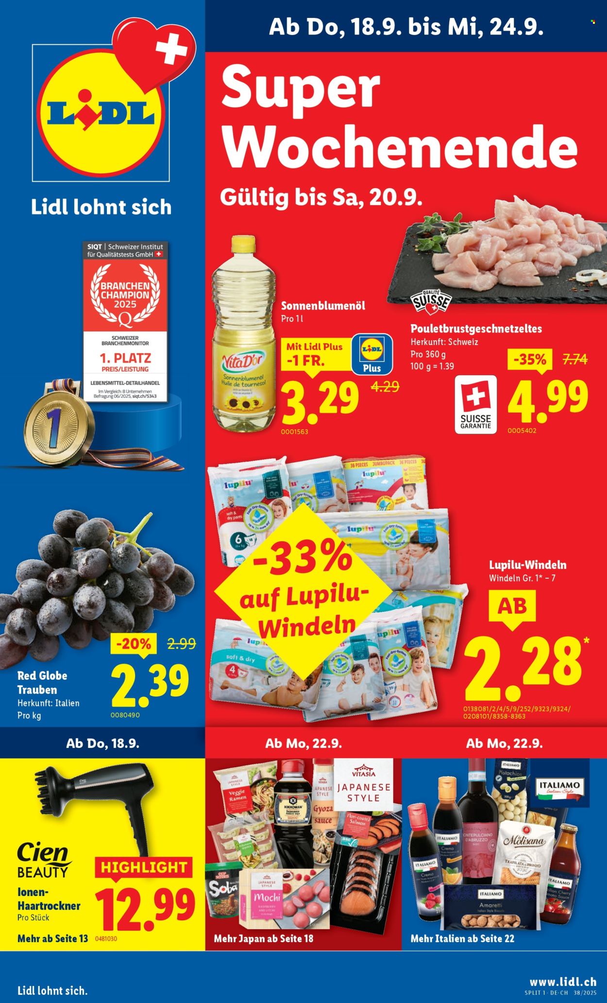 Catalogue Lidl - 18.9.2025 - 24.9.2025. Page 1. Page 1