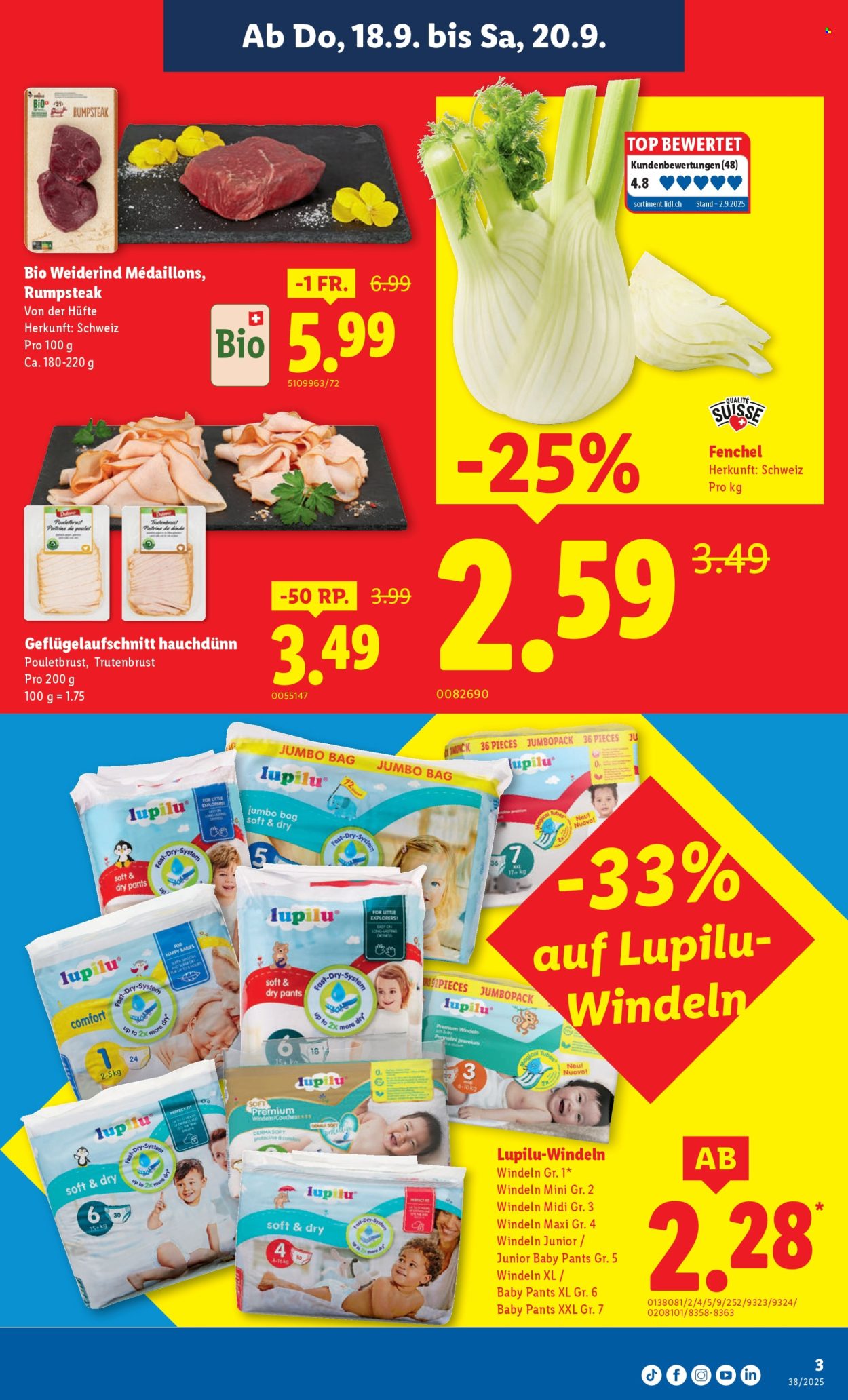 Catalogue Lidl - 18.9.2025 - 24.9.2025. Page 3. Page 3