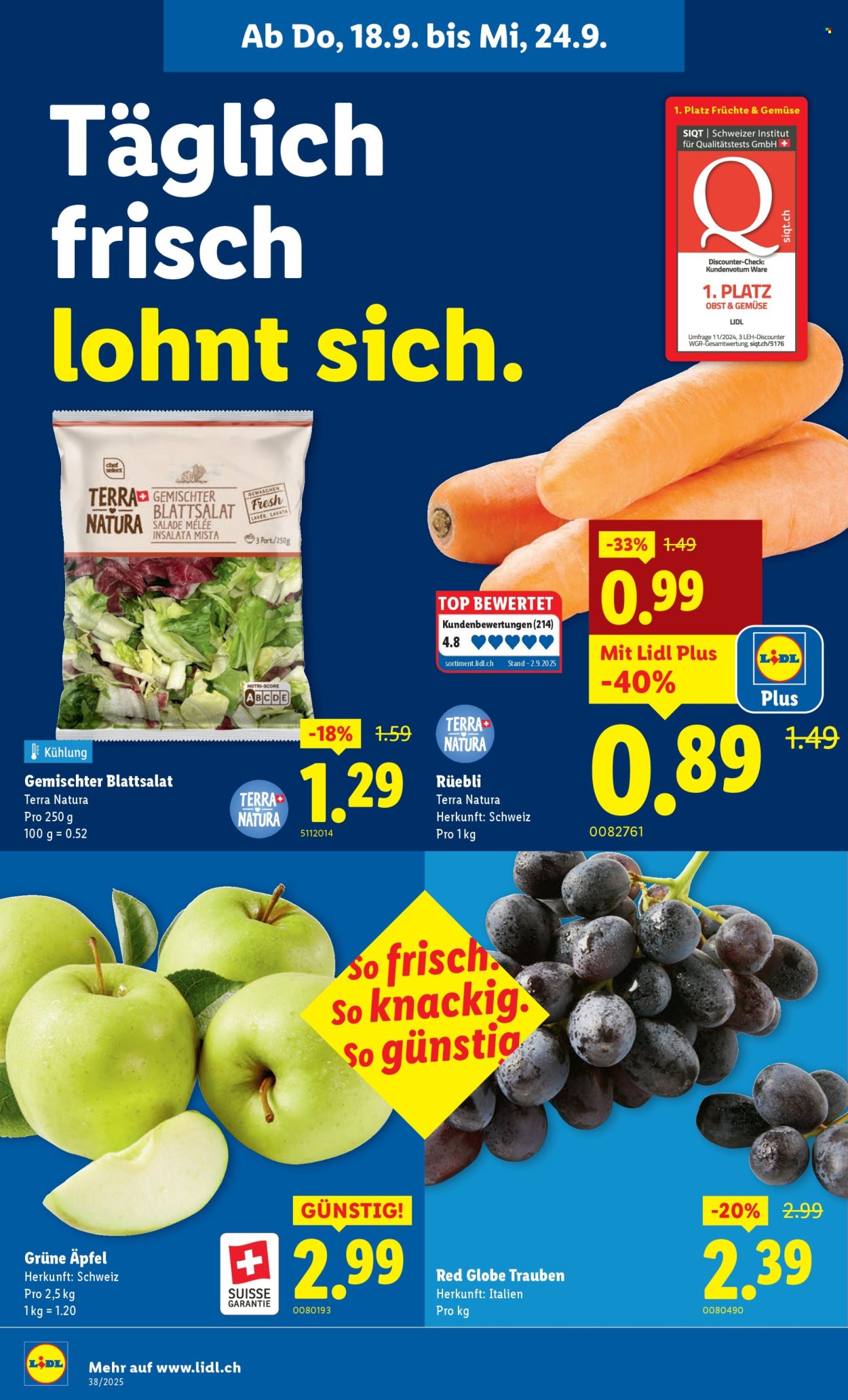 Catalogue Lidl - 18.9.2025 - 24.9.2025. Page 4. Page 4