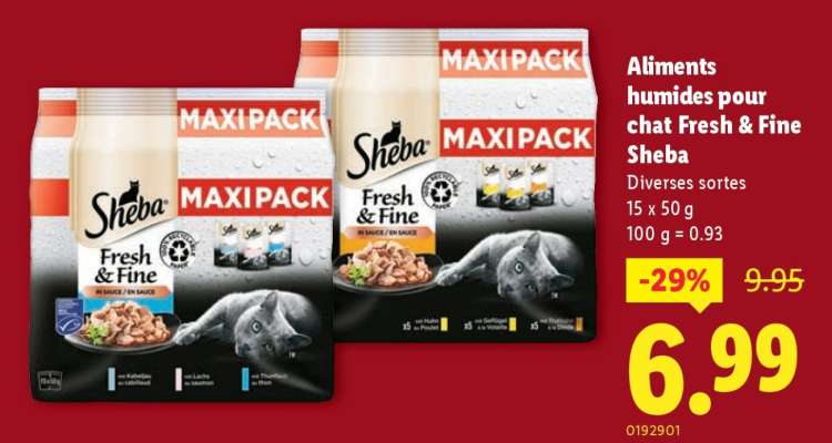 Aliments humides pour chat Fresh & Fine Sheba