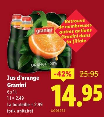 Jus d'orange Granini